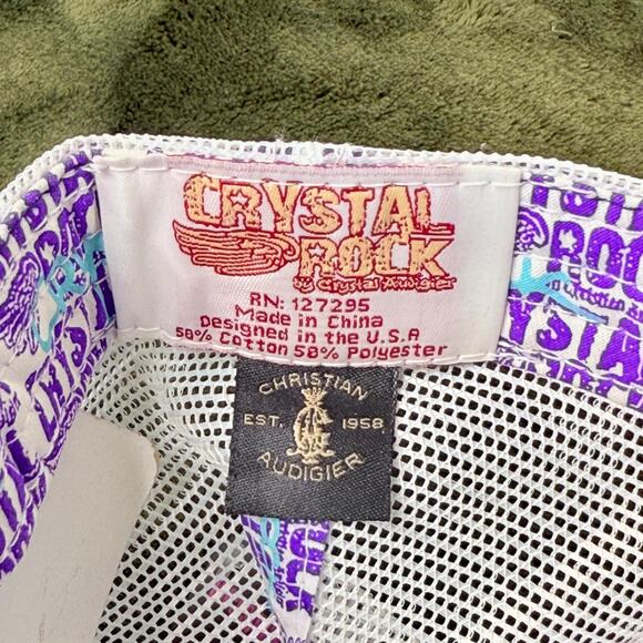 Rare Vintage Purple Velvet Trucker Hat main image 7